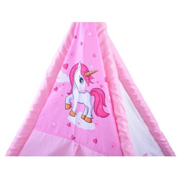 Tent with a pink unicorn wigwam Tipi ZA3555