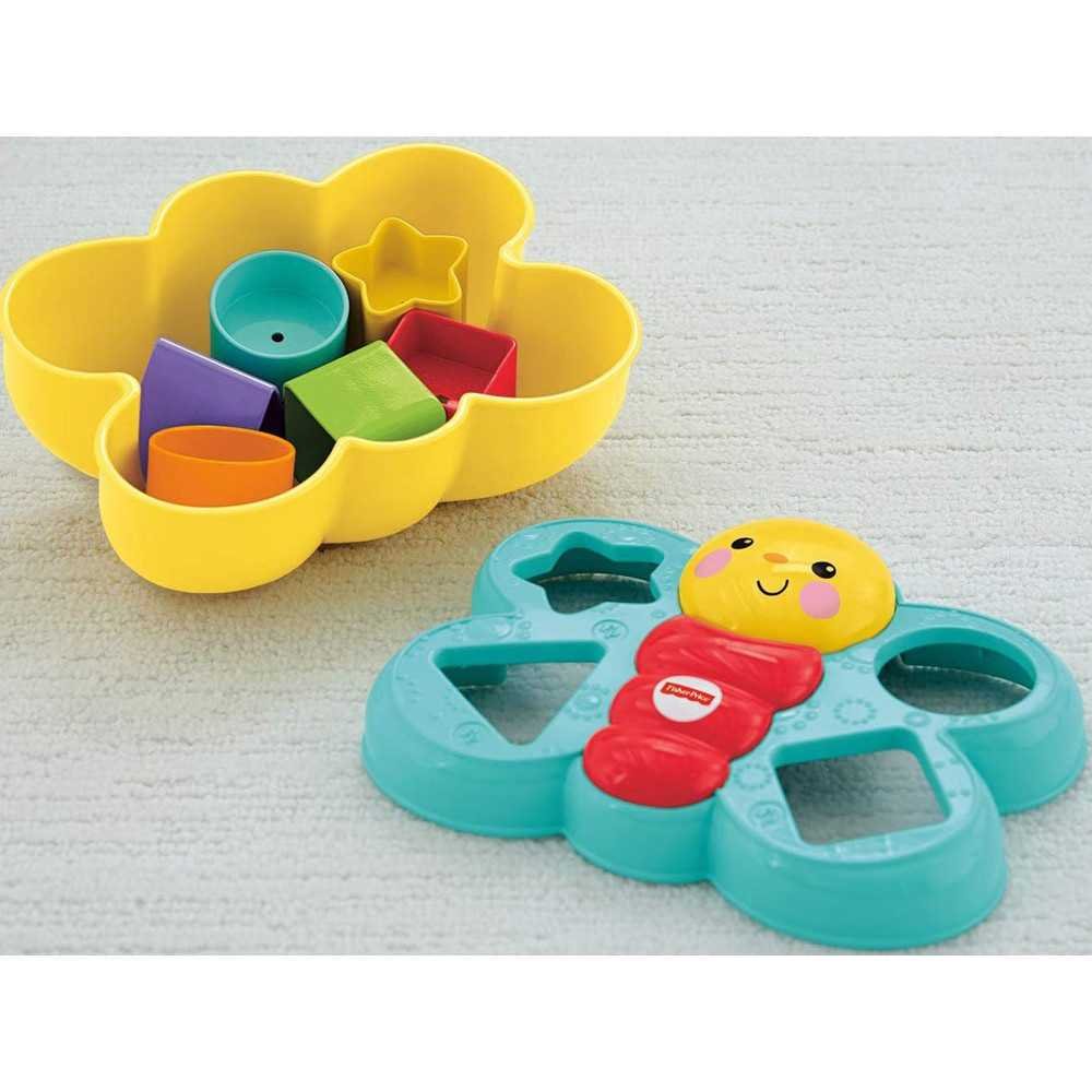 "Fisher-Price" spalvingi drugelių rūšiavimo blokai ZA3627-Žaislai, Kūdikiams, Žaislai mažyliams (iki 4 m.