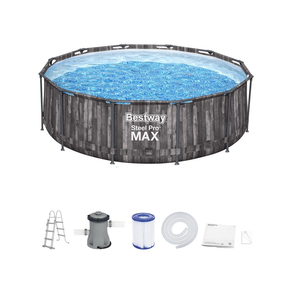 Bestway Frame pool 366x100cm 8in1 gray 5614X