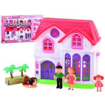 Folding family HOUSE + doll furniture ZA3747