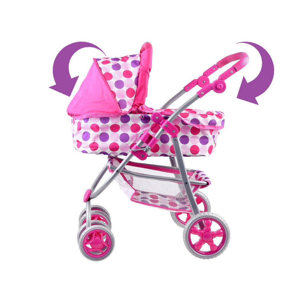 Doll pram 3in1 stroller gondola ZA3895