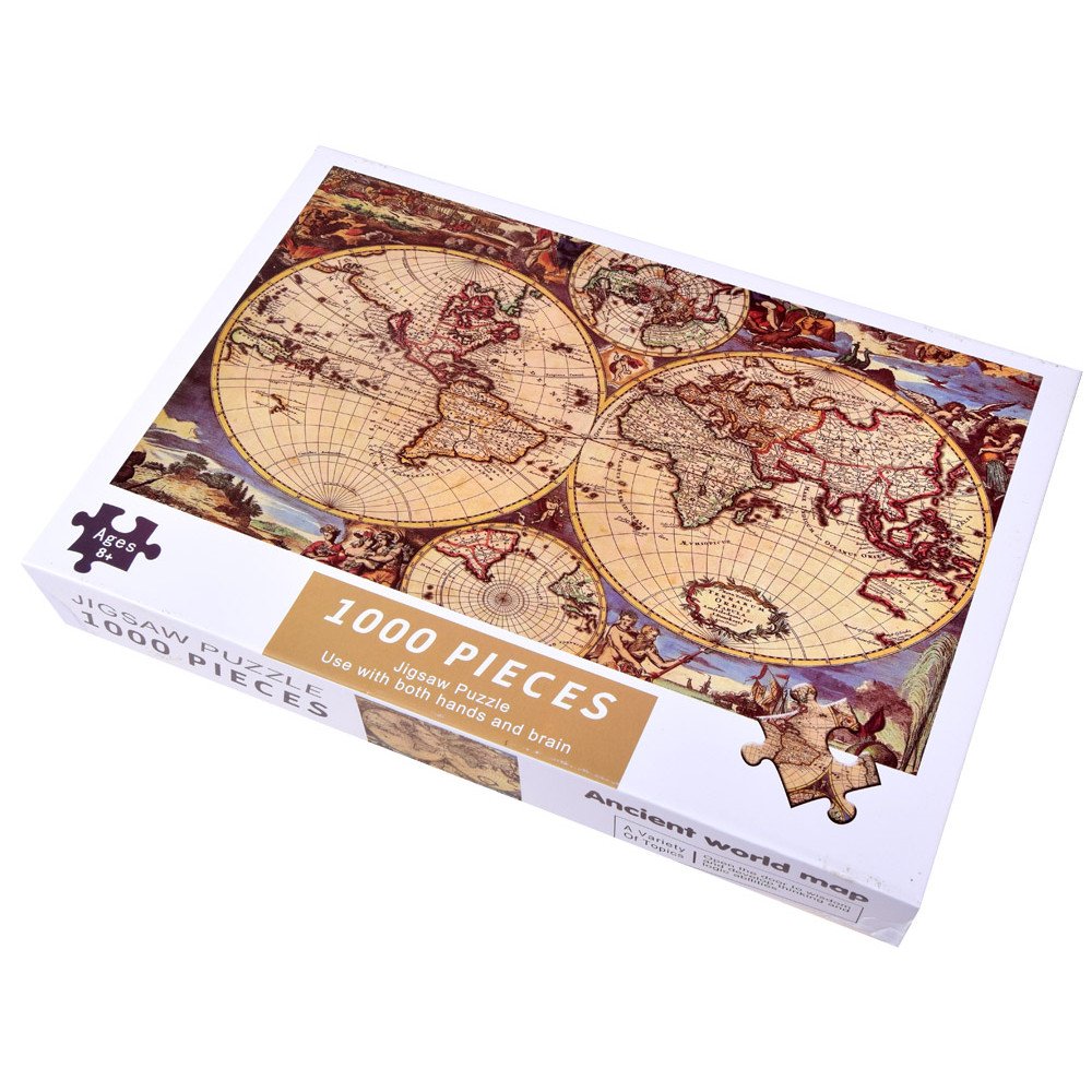 Puzzle ancient old WORLD MAP 1000 pieces ZA3963