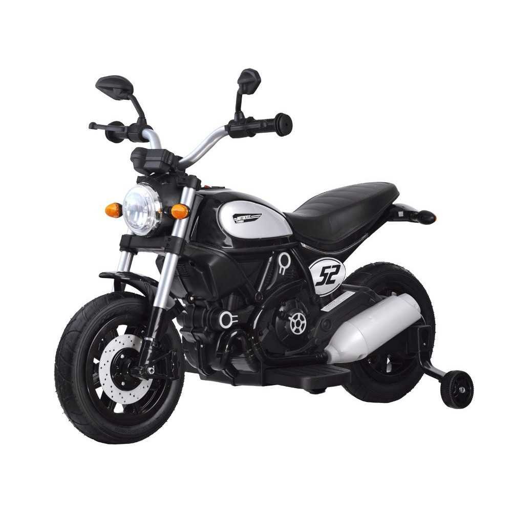 Elektrinis motociklas Street BOB PA0235, Black-Elektromobiliai vaikams, Motociklai-e-vaikas