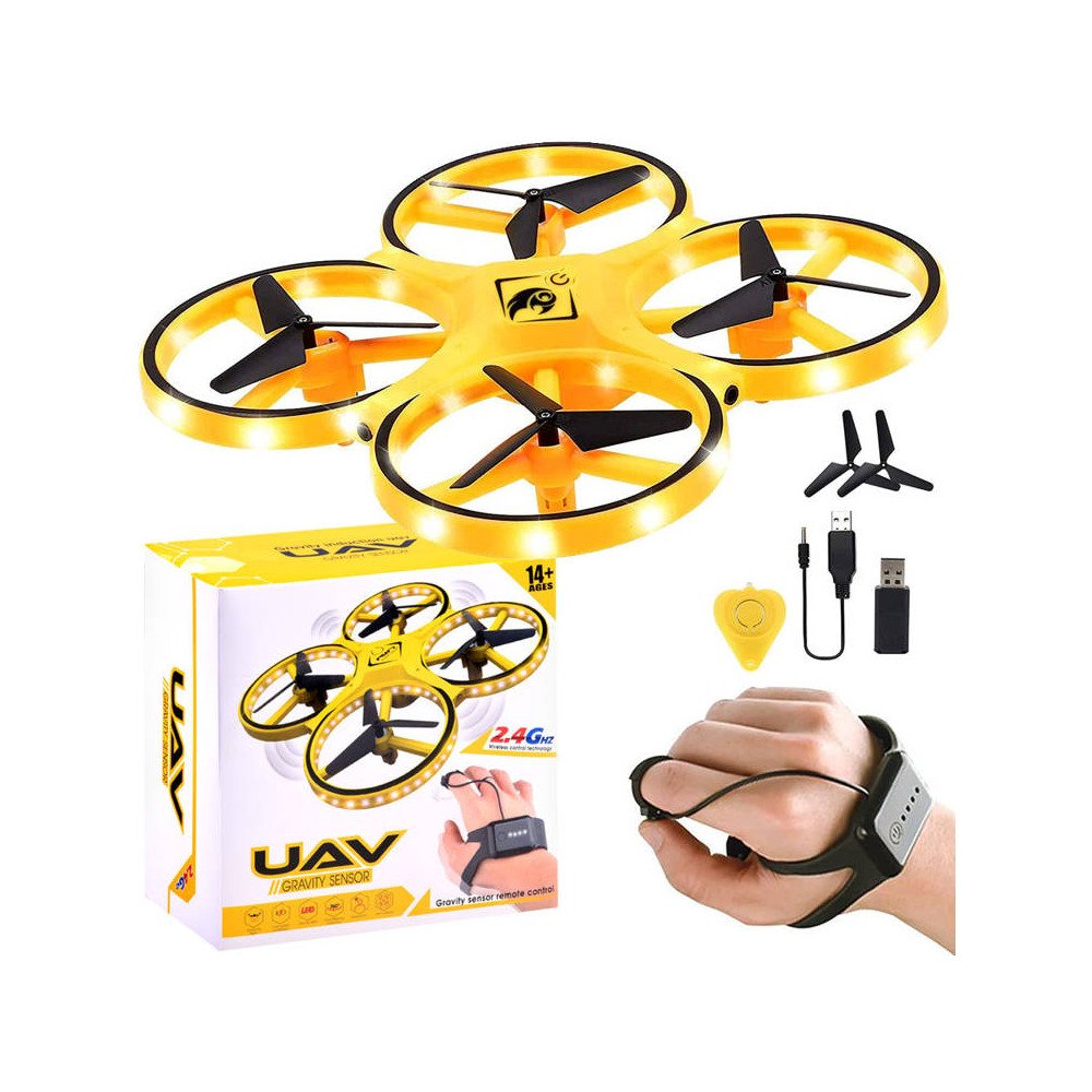 Hand-operated Drone + Quadrocopter  remote control RC0573