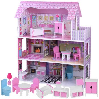 Wooden dollhouse furniture led light ZA4130