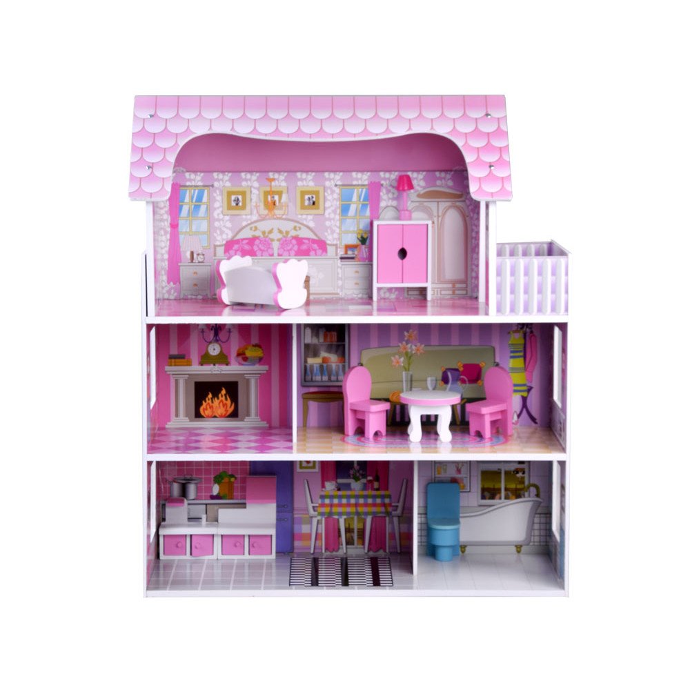 Wooden dollhouse furniture led light ZA4130