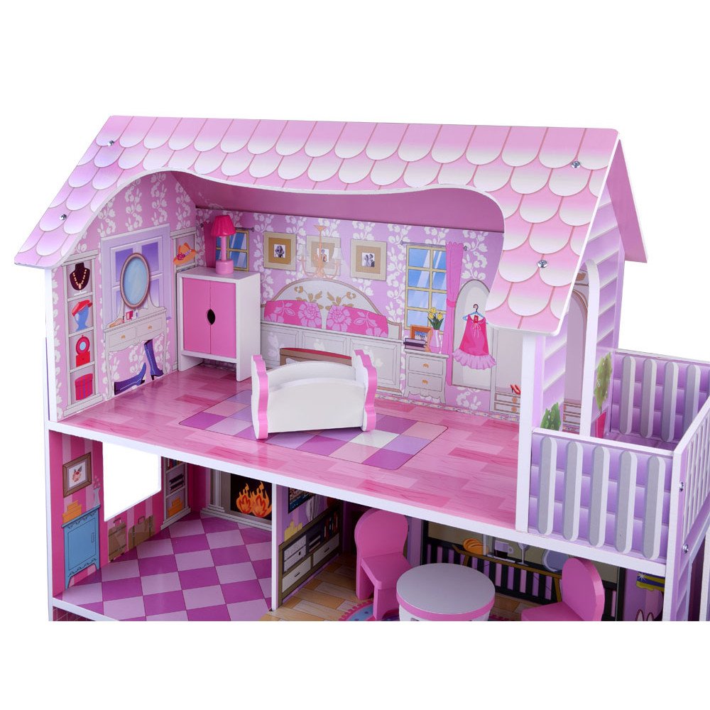 Wooden dollhouse furniture led light ZA4130