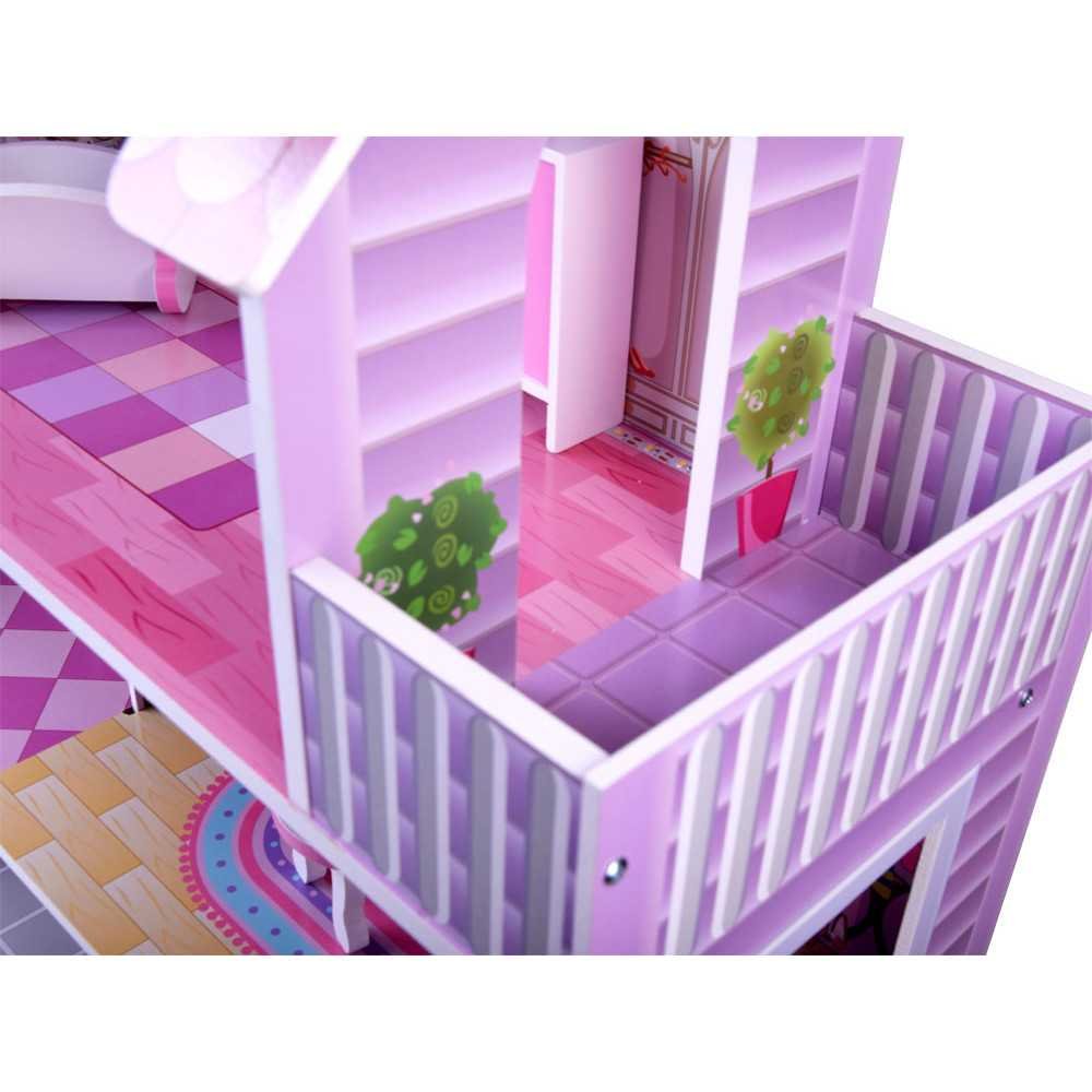 Wooden dollhouse furniture led light ZA4130