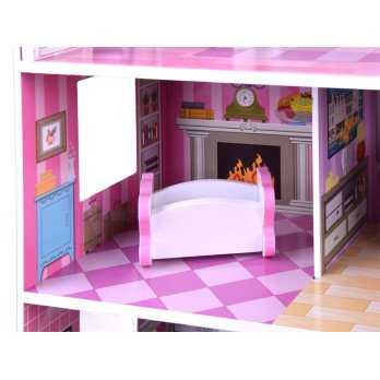 Wooden dollhouse furniture led light ZA4130