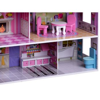 Wooden dollhouse furniture led light ZA4130