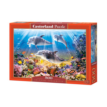 Puzzle 500 pcs. Dolphins Underwater