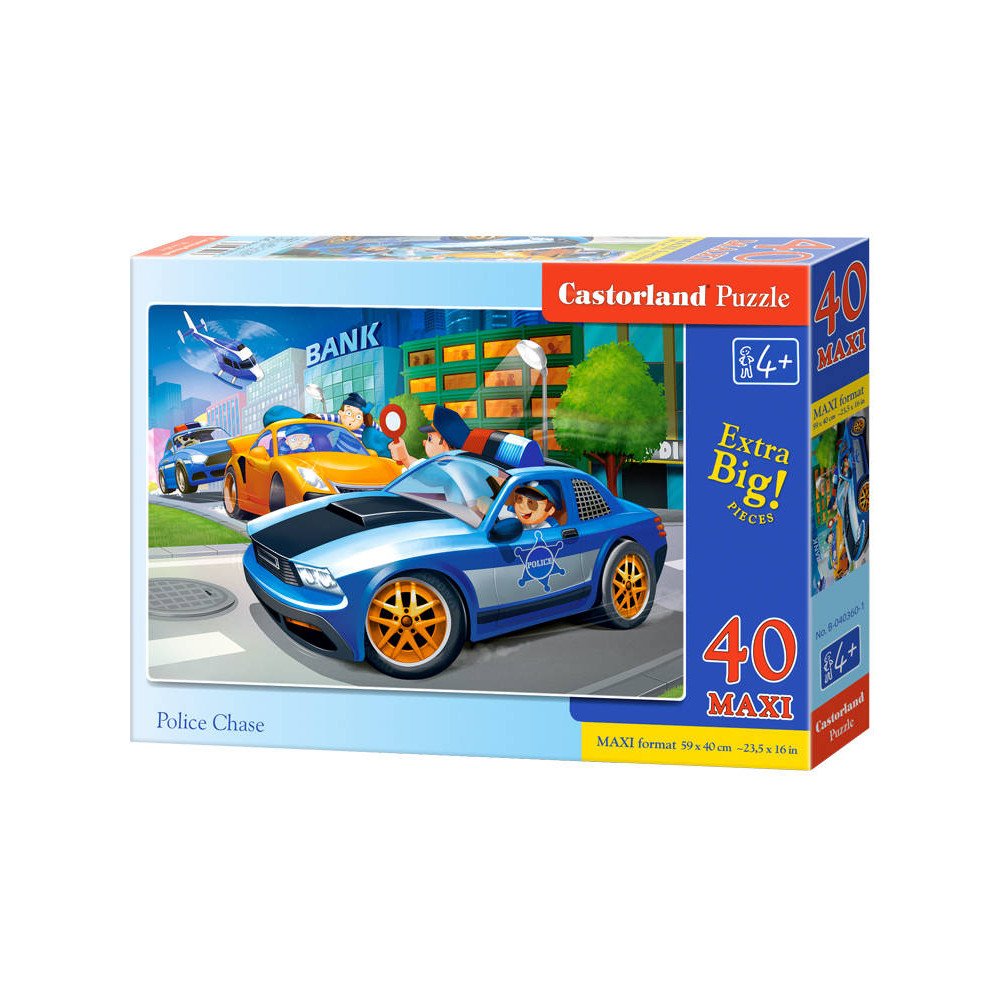 Puzzle 40 pieces MAXI Police Chase