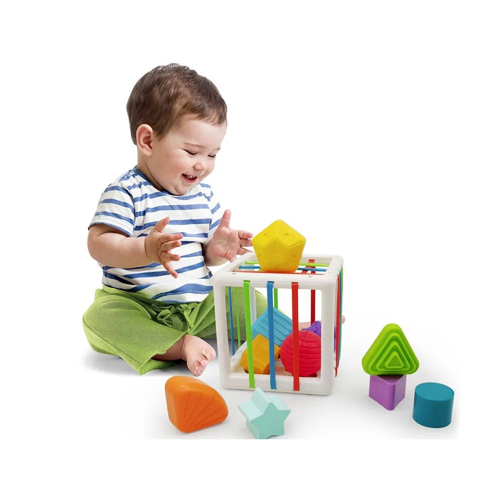 Cube sorter toy for a baby eraser ZA4310