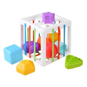 Cube sorter toy for a baby eraser ZA4310