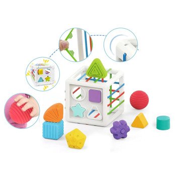 Cube sorter toy for a baby eraser ZA4310