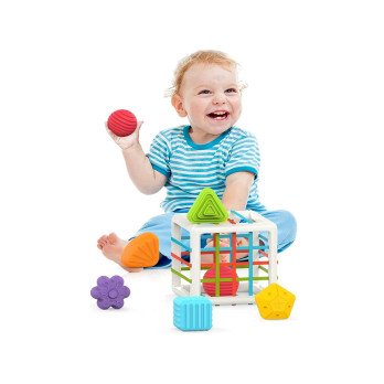 Cube sorter toy for a baby eraser ZA4310