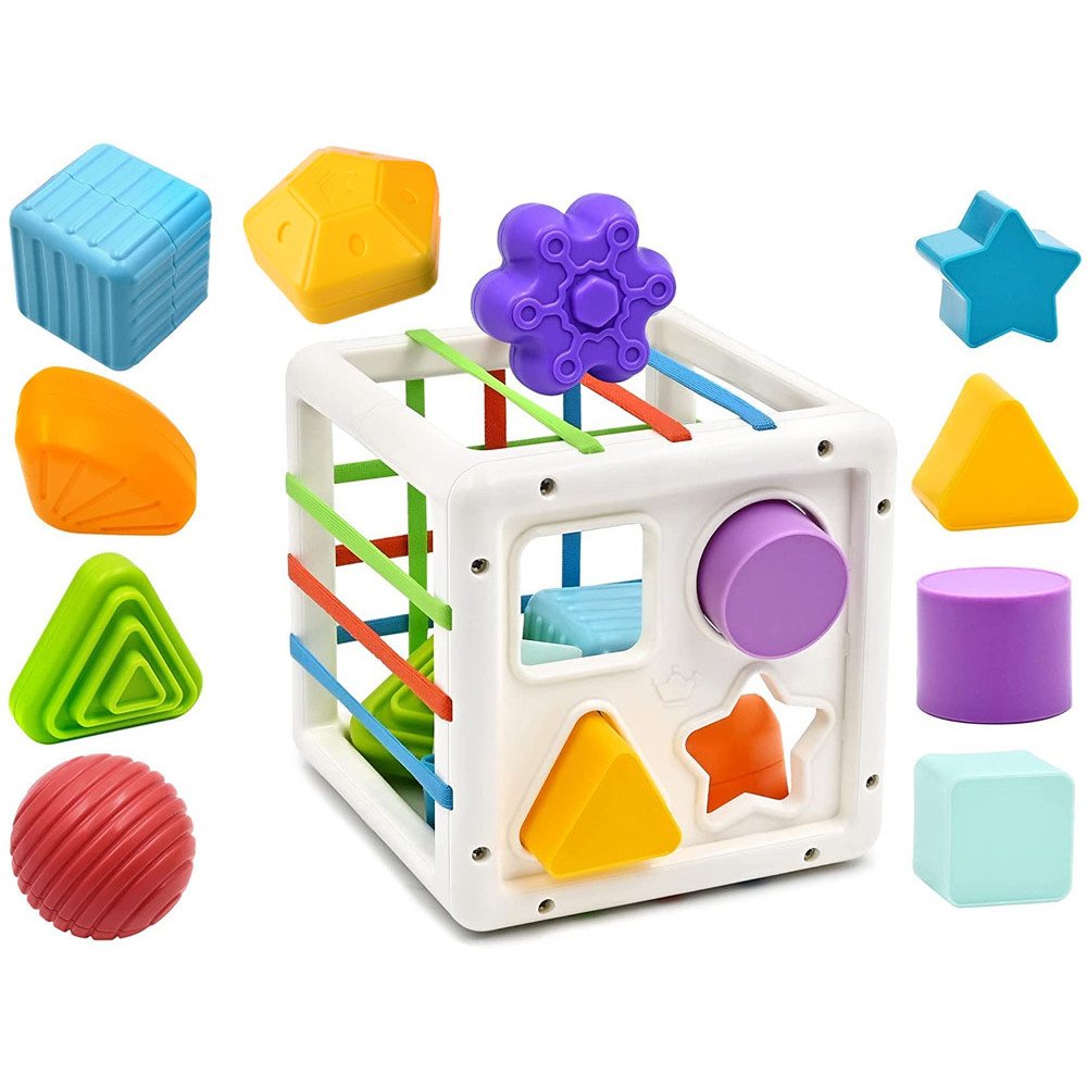 Cube sorter toy for a baby eraser ZA4310