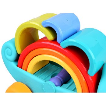 Rainbow chameleon puzzle montessori pyramid ZA4532