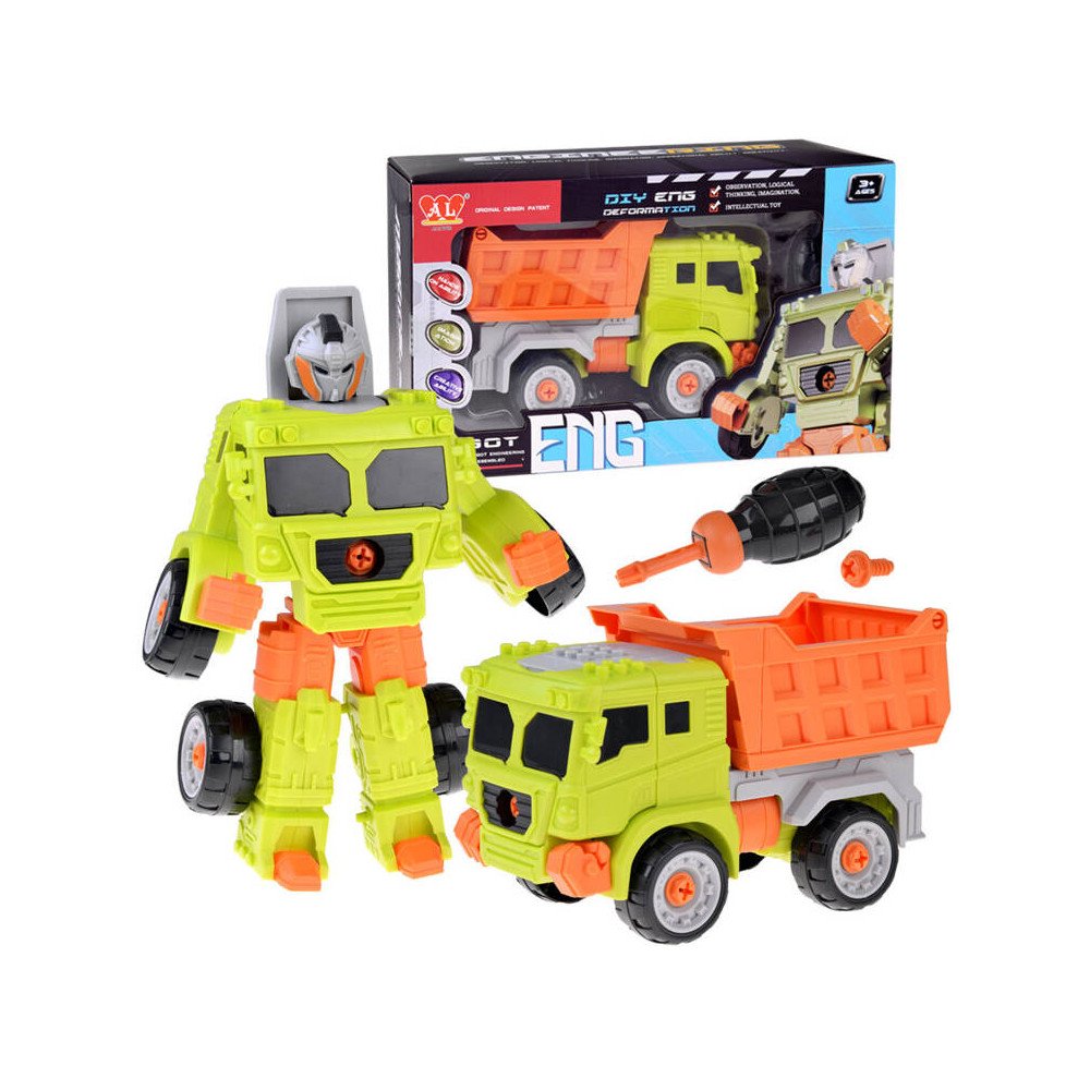 Super construction vehicle auto-robot 2in1 dump truck ZA4704 B