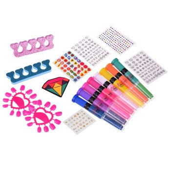 Nail decoration set: varnish, glitter, decorations ZA4711