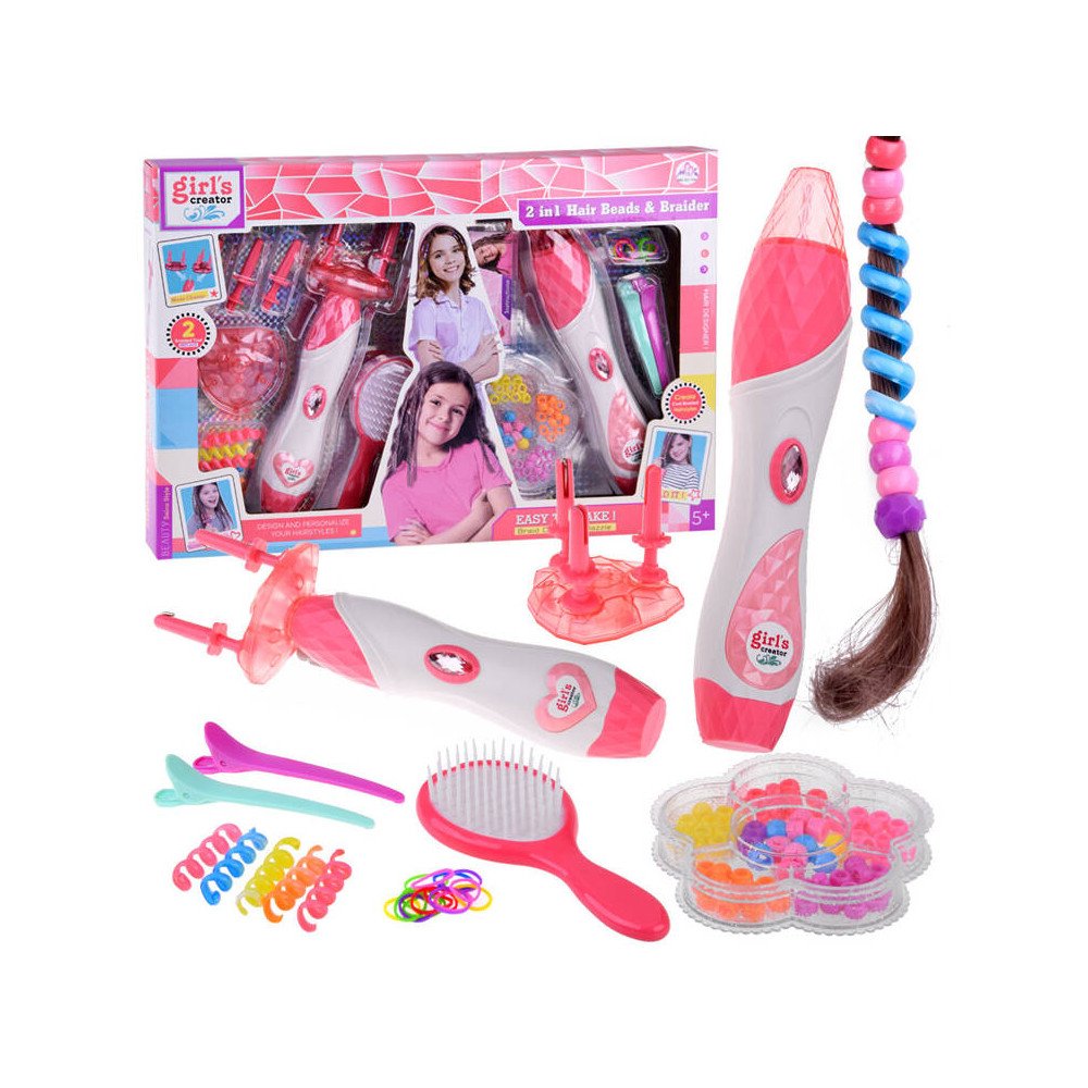 Hair braiding set, colorful beads decorations ZA4773