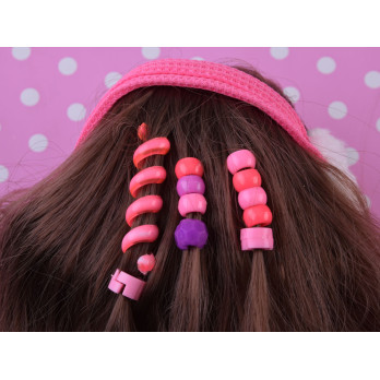 Hair braiding set, colorful beads decorations ZA4773