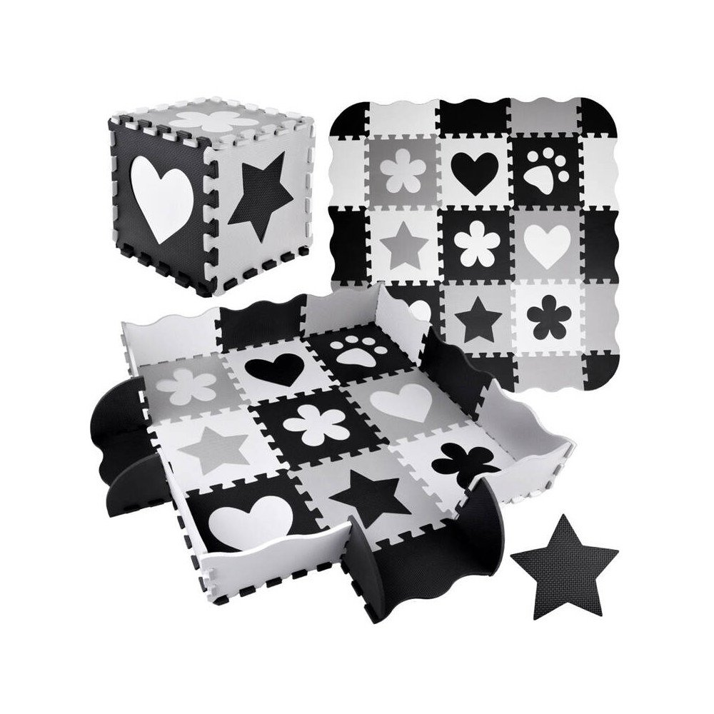 Foam puzzle with contrasting shapes mat ZA4782