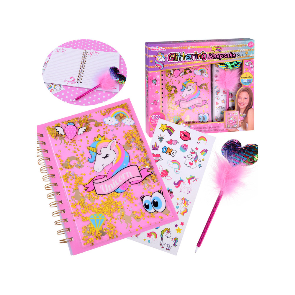 Magical Secret Diary UNICORN + pen stickers ZA4796