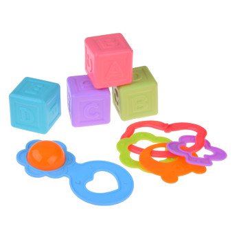 A set of accessories for a baby doll, potty blocks, duck ZA4800