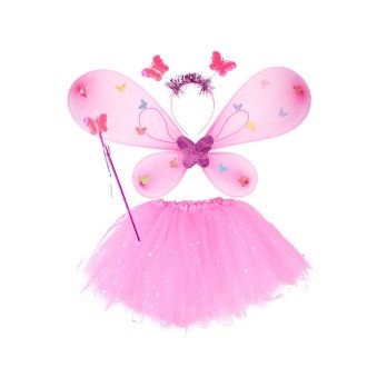 Light pink sparkling Costume for the Little Fairy Butterfly ball ZA4805 JR