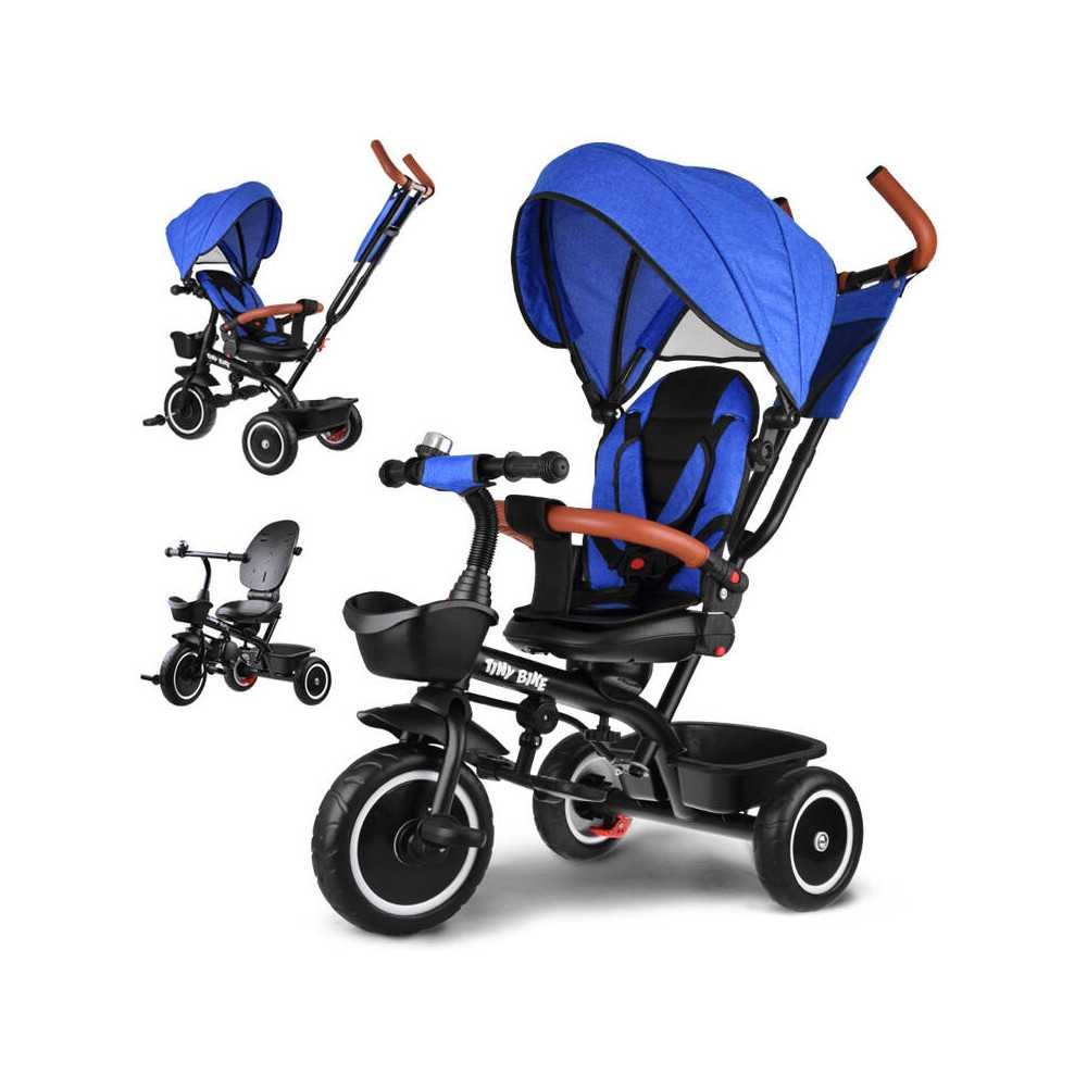 Triratis Tiny Bike 3in1 ROTATABLE SP0650, Dark Blue-Judėjimui, Triratukai vaikams-e-vaikas