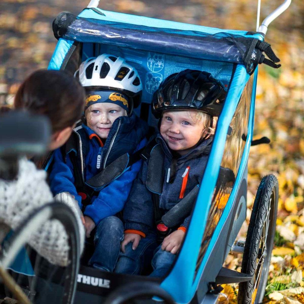 Dviračių priekaba Thule Coaster 2 XT bike trailer+stroll, Blue