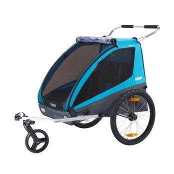 Dviračių priekaba Thule Coaster 2 XT bike trailer+stroll, Blue