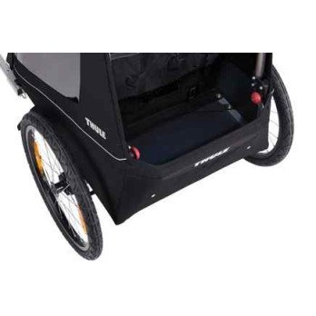 Dviračių priekaba Thule Coaster 2 XT bike trailer+stroll, Black