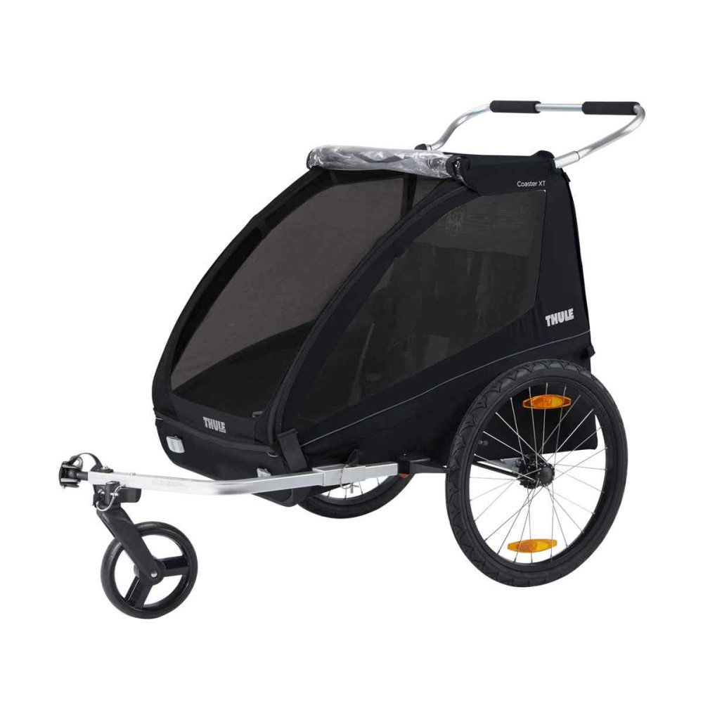 Dviračių priekaba Thule Coaster 2 XT bike trailer+stroll, Black