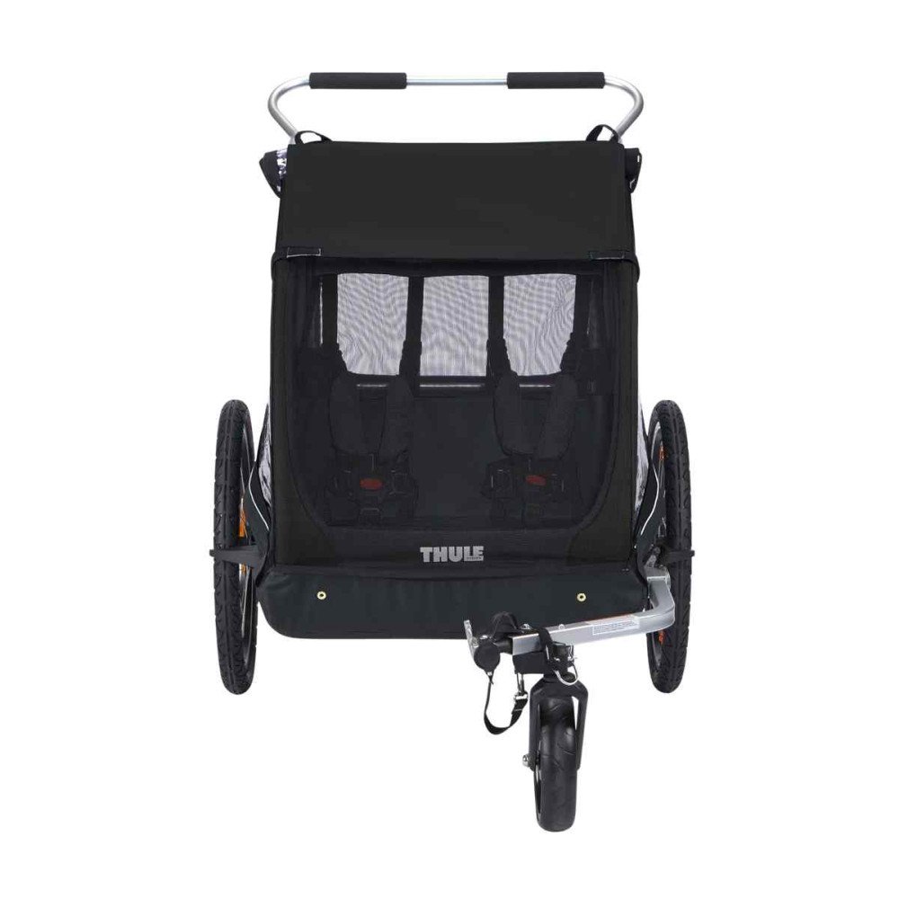 Dviračių priekaba Thule Coaster 2 XT bike trailer+stroll, Black