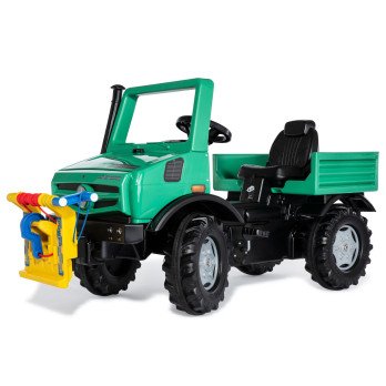 "Rolly Toys" pedalinis sunkvežimis "Unimog" "Mercedes-Benz" gervė-LEKER-e-vaikas