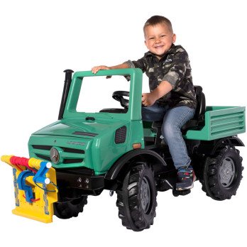 "Rolly Toys" pedalinis sunkvežimis "Unimog" "Mercedes-Benz" gervė-LEKER-e-vaikas