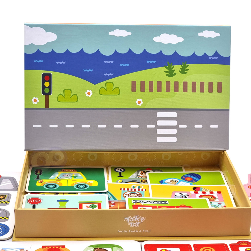 TOOKY TOY Układanka Edukacyjna Montessori Magnetyczne Pudełko dla Dzieci 80 el.					
