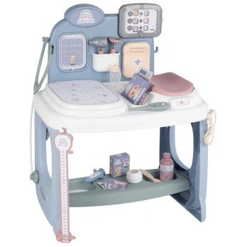 SMOBY Baby Care Centrum Medyczne Opieki dla Lalek z Elektronicznym Tabletem + 24 akc.					