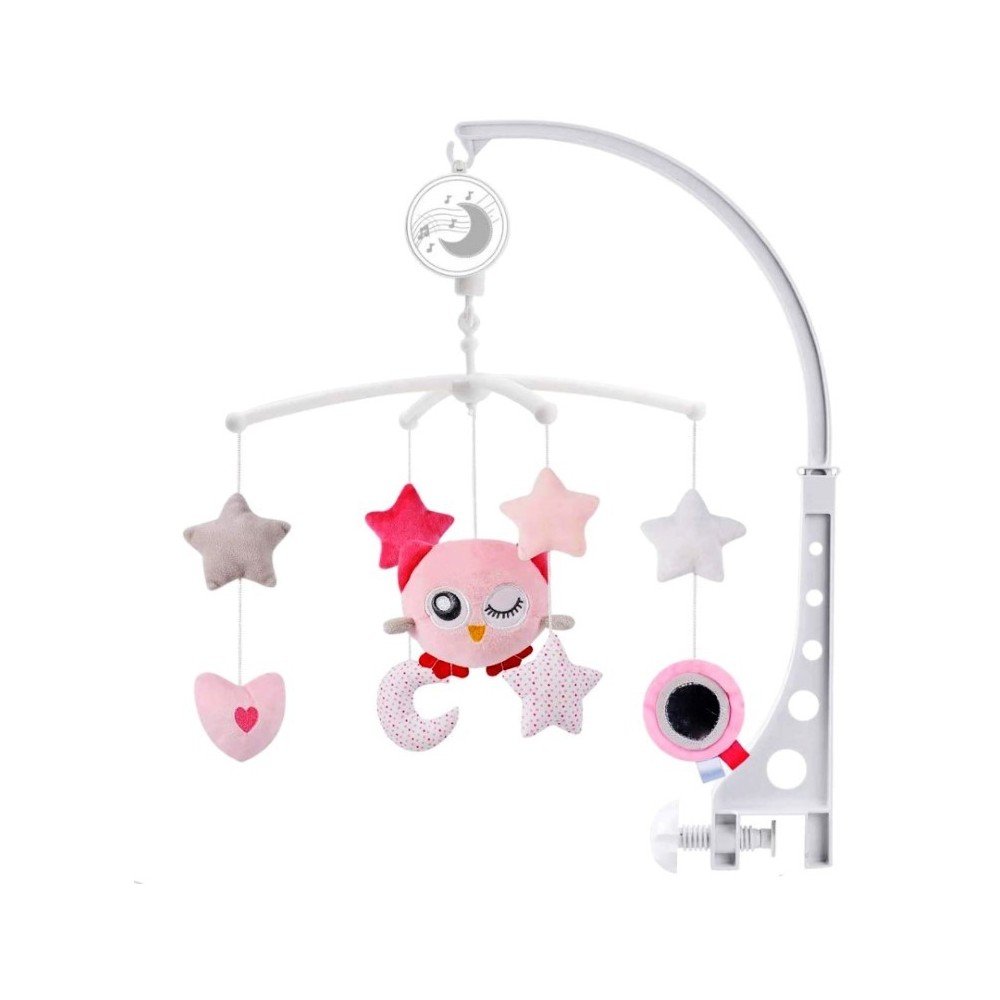 Muzikinė karuselė Pinki Owl, rožinė-Migdukai ir karuselės, Karuselės-e-vaikas