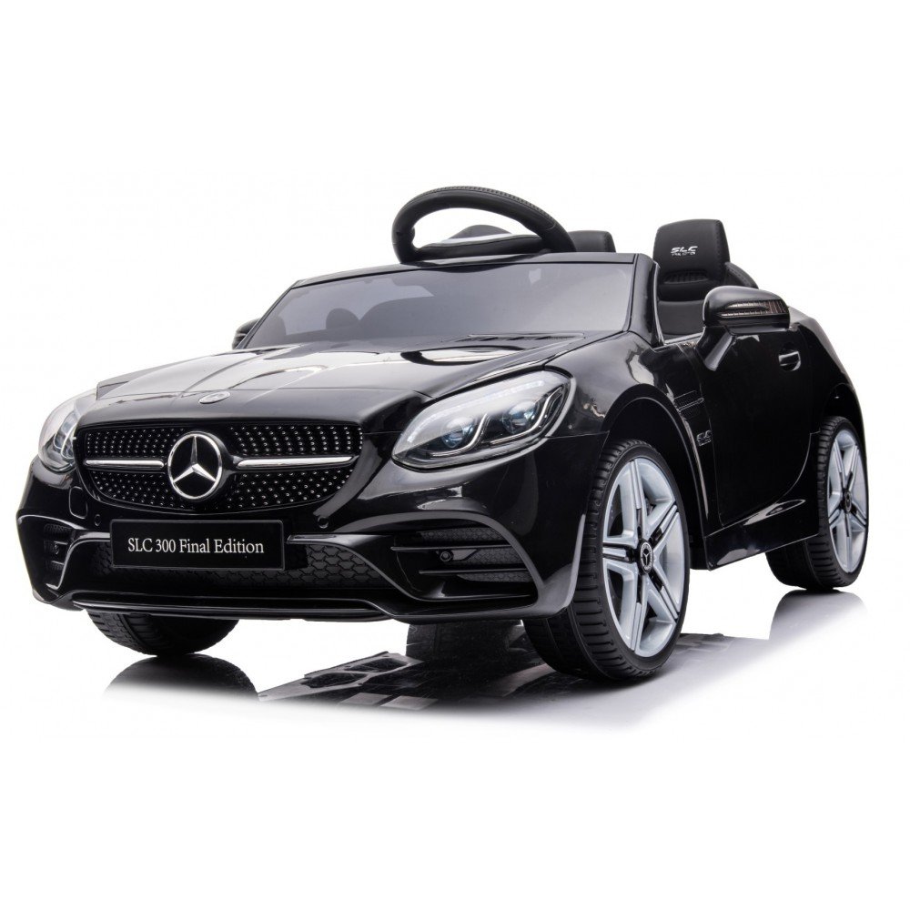 Elektromobilis Mercedes BENZ SLC300 Cabrio, juodas-Elektromobiliai vaikams, Mašinos-e-vaikas
