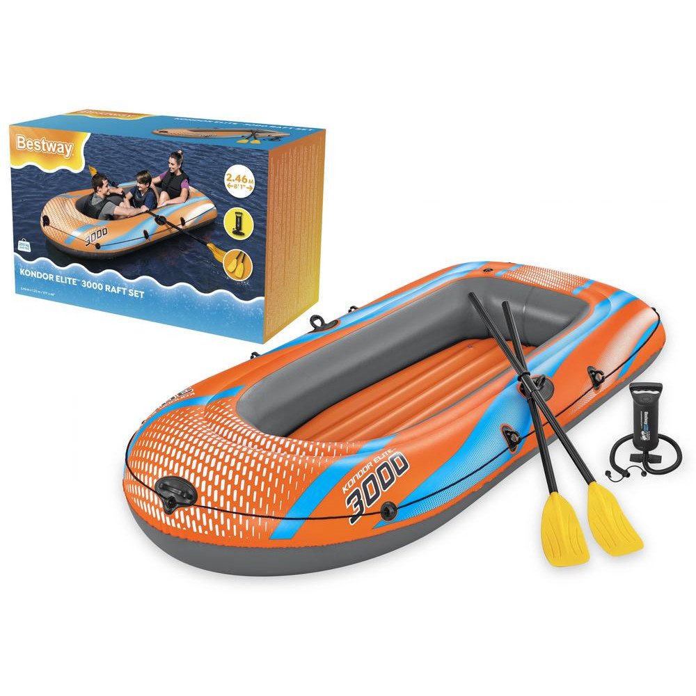 Inflatable Boat 3 Seater 246 x 122 cm Bestway 61145