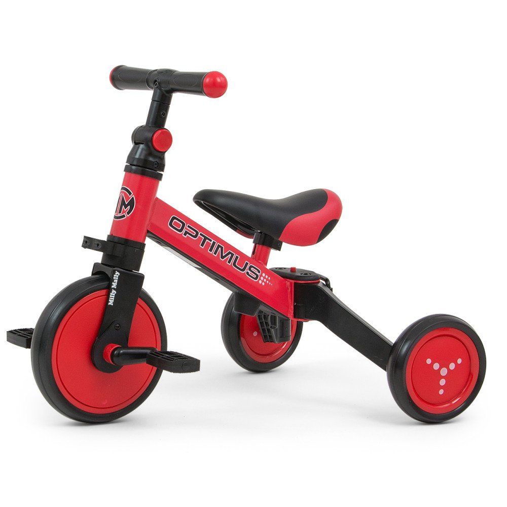 Milly Mally Ride On – Bike 3in1 OPTIMUS Red