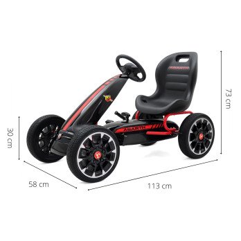 Pedal Go-kart Abarth Black