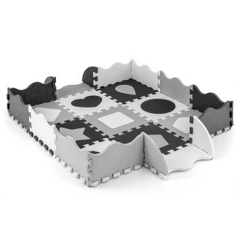 Mata piankowa puzzle Jolly 3x3 Shapes - Grey