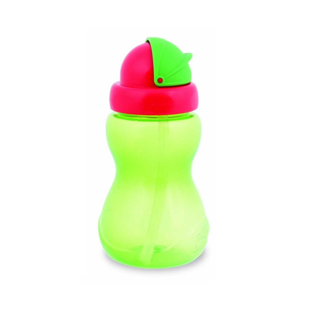 CANPOL BABIES gertuvė su šiaudeliu 12m+ 270ml 56/109 green-Maitinimui, Indai, įrankiai, gertuvės, Puodeliai, gertuvės-e-vaikas