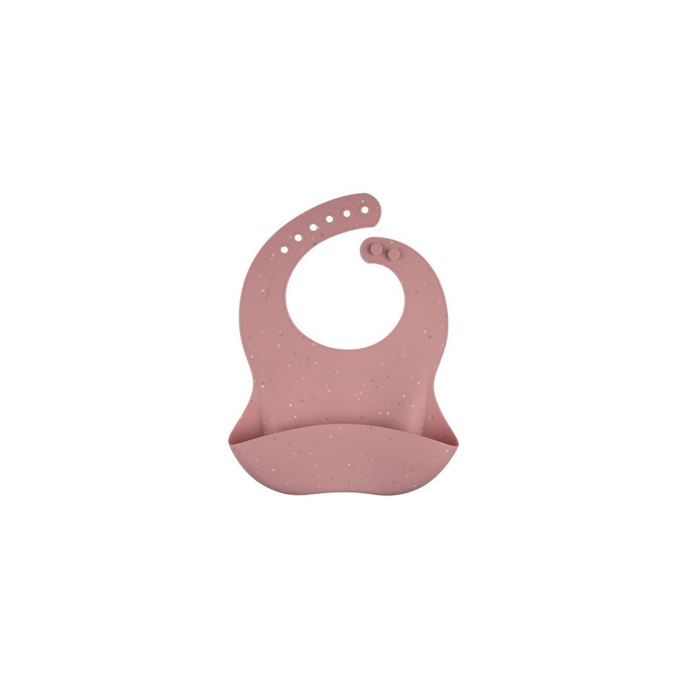 CANPOL BABIES silikoninis seilinukas su kišene DOTS, 51/029_pink