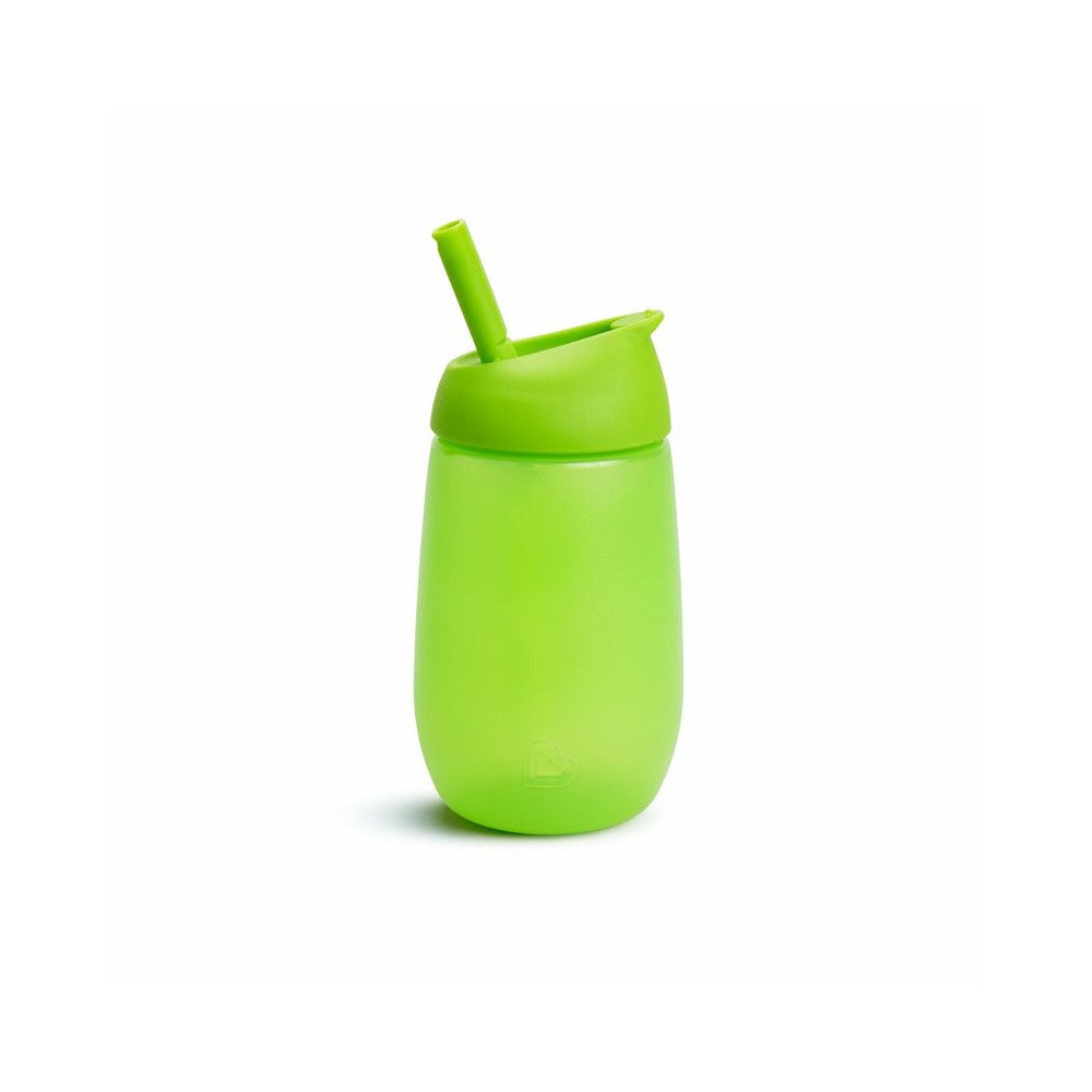 MUNCHKIN gertuvė su šiaudeliu SIMPLE CLEAN, 237ml, green, 12m+, 90017-Maitinimui, Indai, įrankiai, gertuvės, Puodeliai, gertuvės