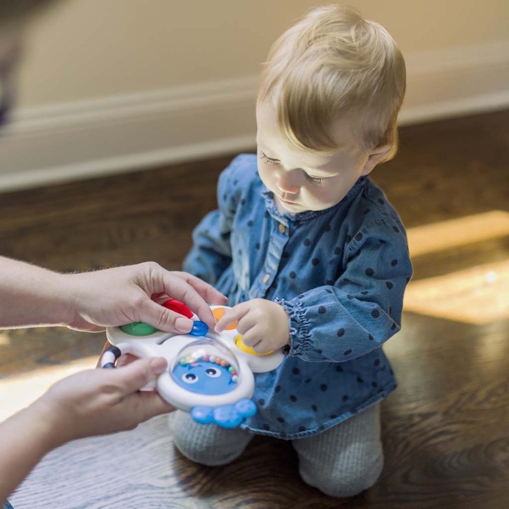 BABY EINSTEIN barškutis - kramtukas Octo-Push Bubble Pop, 12684-Žaislai, Kūdikiams, Barškučiai, kramtukai-e-vaikas